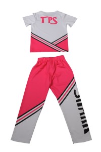 CH202 Sample custom men's cheerleading uniform design split suit cheerleading uniform factory detail view-8